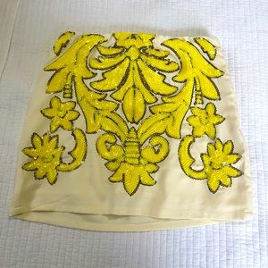 Mini Skirt with Yellow Sequins